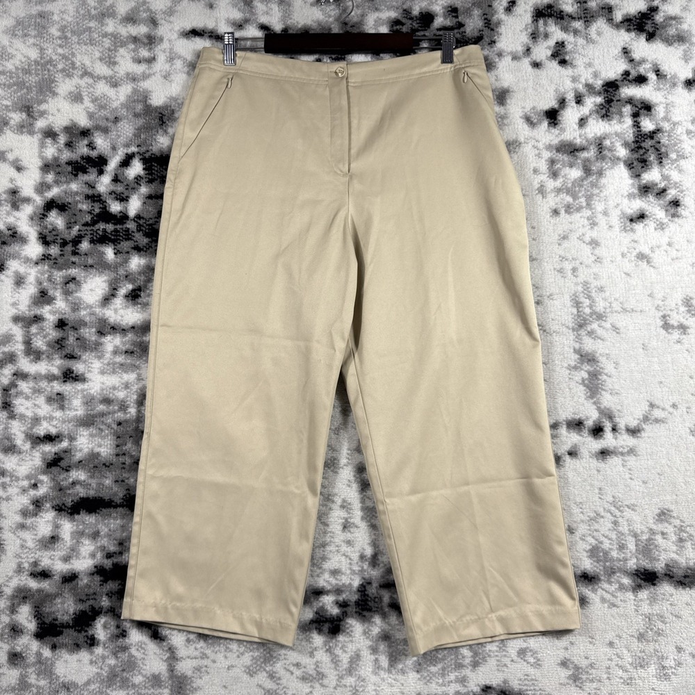 Bolle Capri Pants Womens Size 12‎ Beige Golf Casual Comfort Vintage